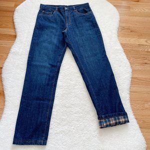 Camargue, NWOT, Men's Jeans, Flannel-Lined, Size 32